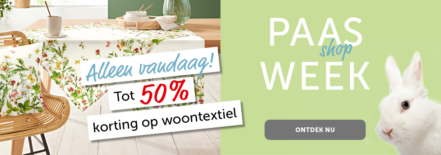 Tot 50% korting op woontextiel