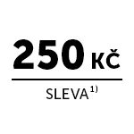 Vaše uvítací sleva 250 Kč je tu!