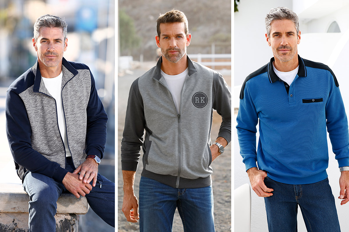 Sweatshirts en sweatvesten voor heren kunnen altijd!
