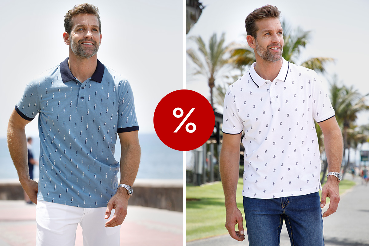 Zomeractie:<br>poloshirts met korting